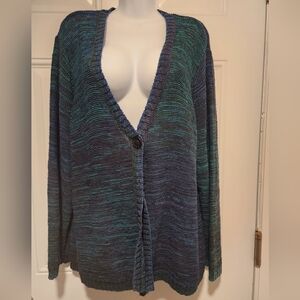 Cardigan In Shades Of Blue
